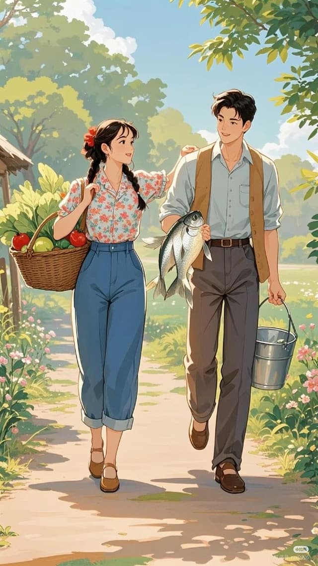 Cô vợ nhỏ xuyên không đến thập niên 80: Kiếm được 100 triệu từ không gian