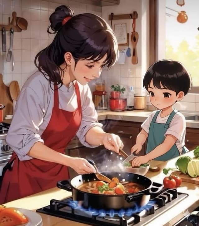 Mở Tiệm Ăn Vặt Kiếm Tiền Nuôi Dưỡng Tiểu Ma Vương